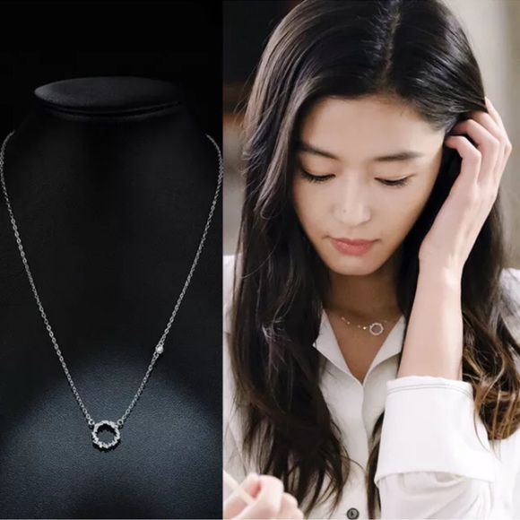 Fashion Jewelry Anniversary Gifts 925 Silver Necklaces Pendants Cubic Zirconia - Picture 3 of 3